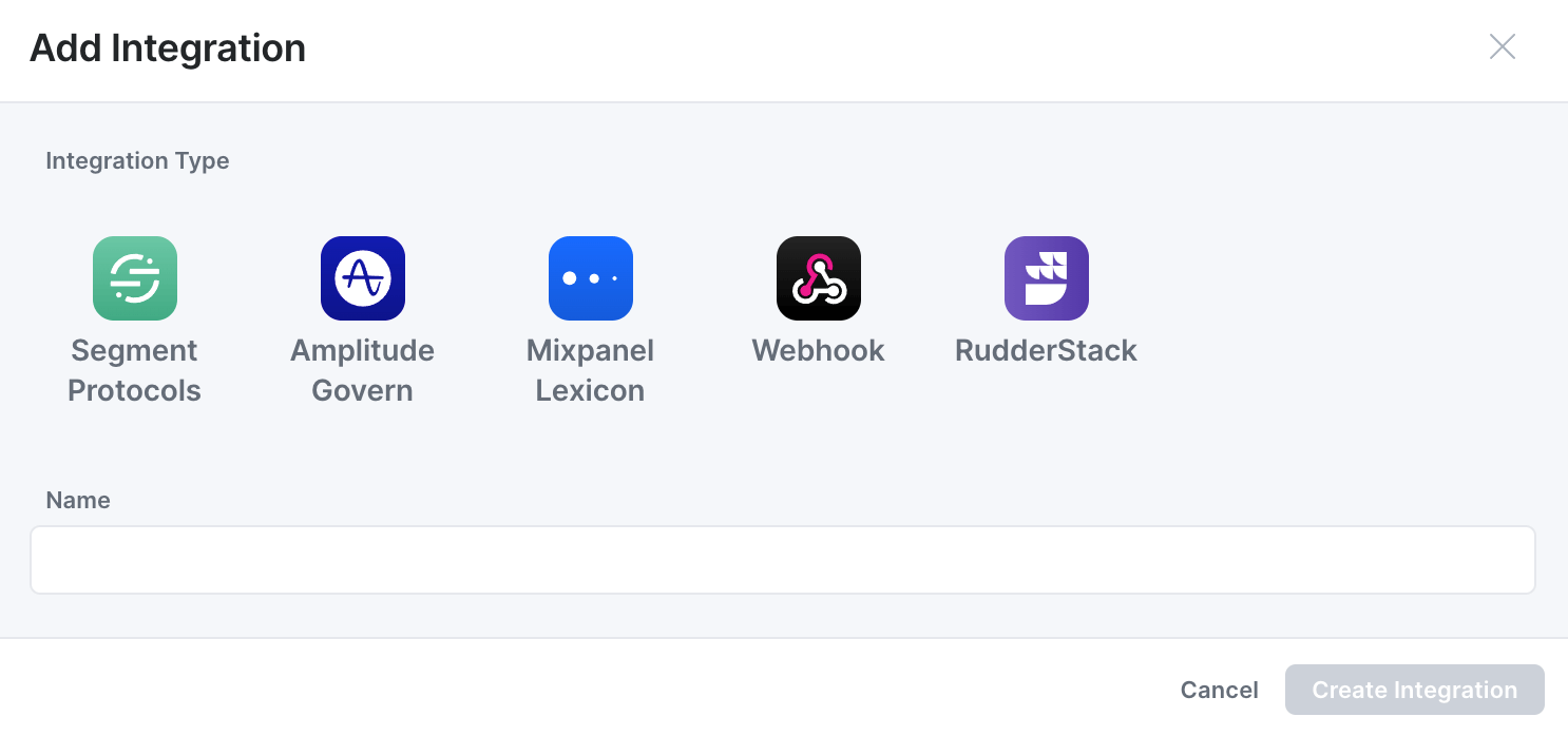 Creating a new Publishing Integration